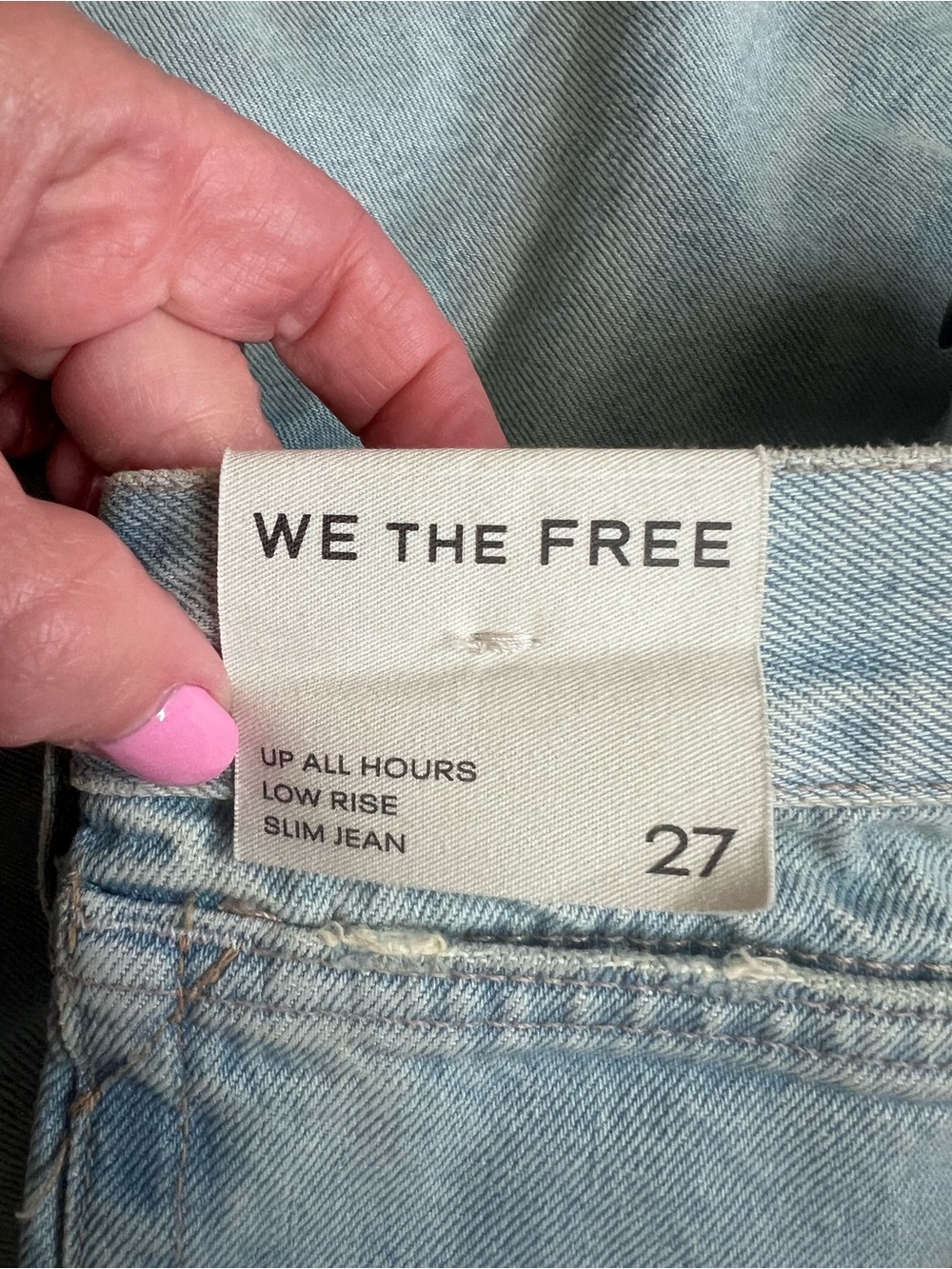 We The Free Up All Hours Slim Jeans size 27
